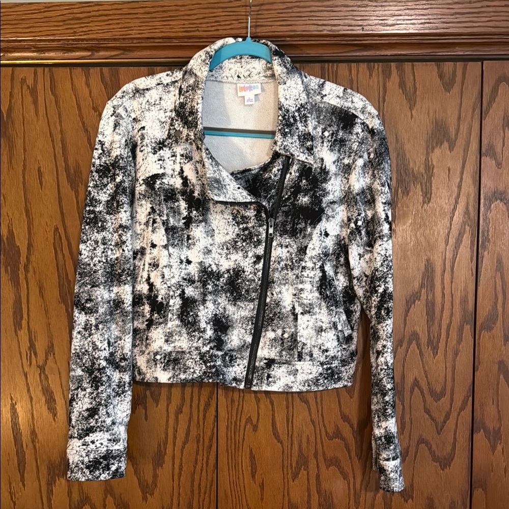LuLaRoe Black and White Textured Blazer